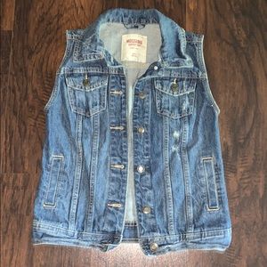 Mossimo Distressed Denim Vest